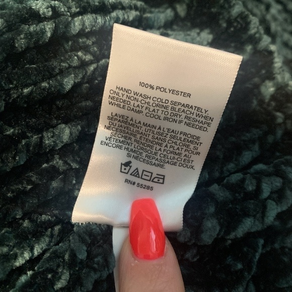 Express Knit Oversized Green Wide Cuffs Sweater (S) - Picture 4 of 7